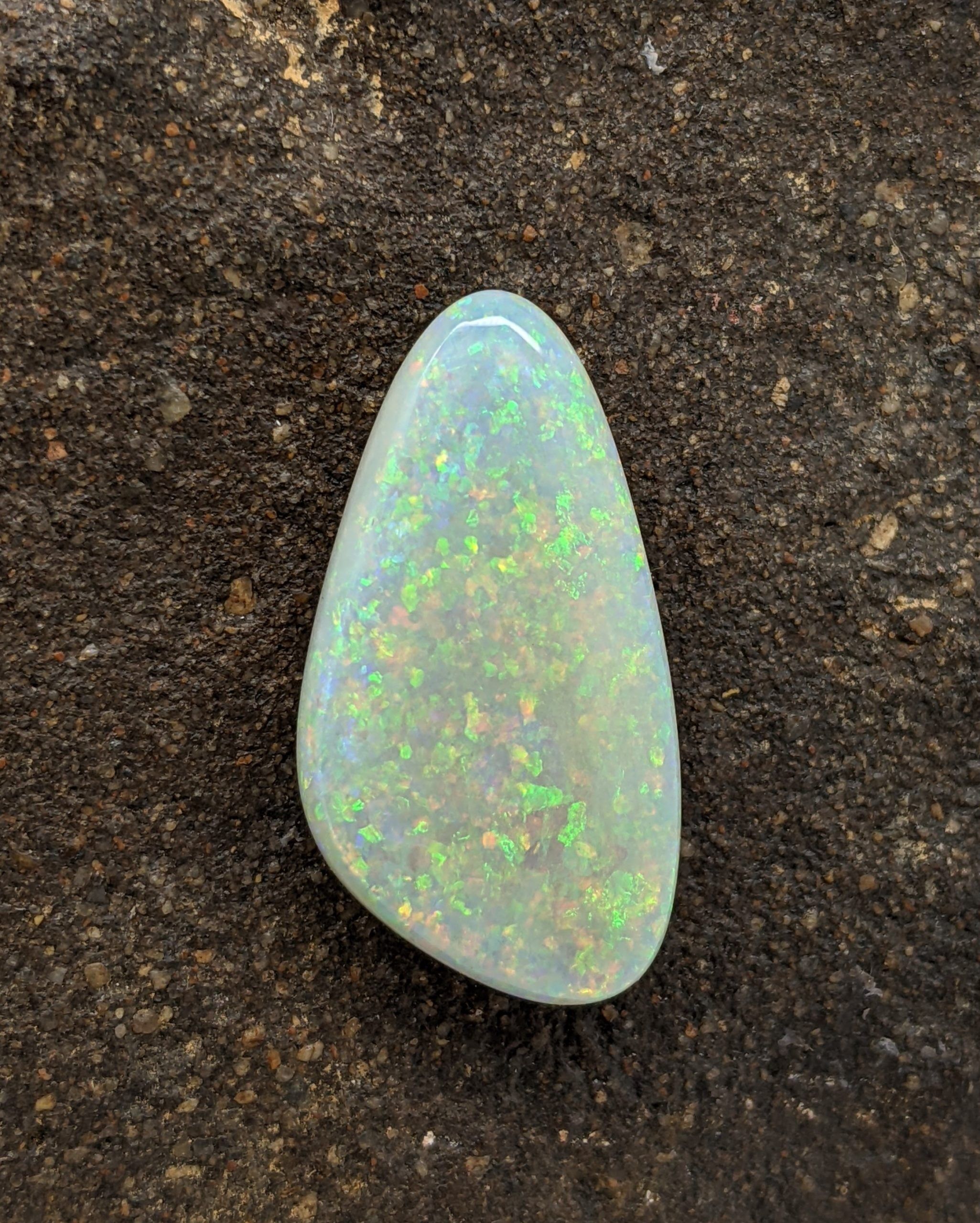 Loose Solid White Opal Gemstone Unique Opal Mine